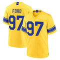 LA.Rams #97 Poona Ford Player Gold Classic Sol Home Game Jdoa Stitched Jerseys
