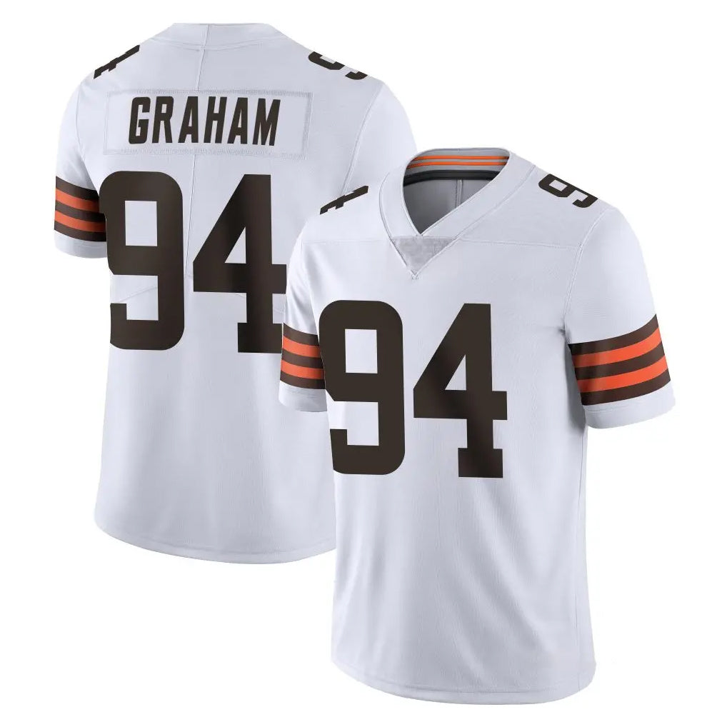C.Browns #94 Mason Graham Player White Vapor Untouchable Limited Home Game Jdoa Stitched Jerseys