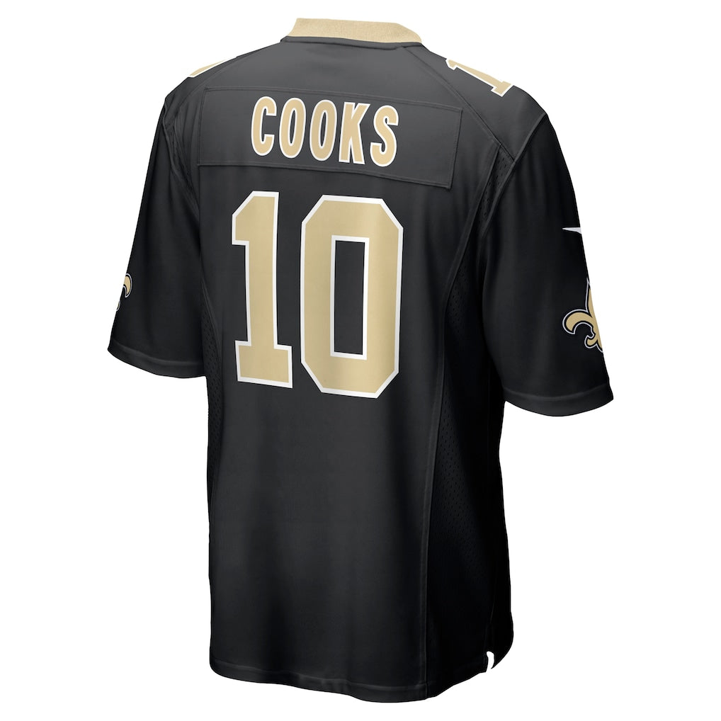 Jdoa NO.Saints #10 Brandin Cooks Black Team Game Jersey