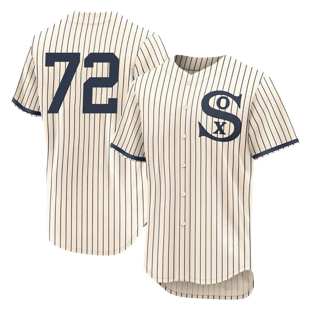 C.White Sox #72 Carlton Fisk Player Cream Field of Dreams Limited Elite Home Jdoa Stitched Jerseys
