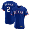 T.Rangers #2 Marcus Semien Player Royal Elite Home Limited Jdoa Stitched Jerseys