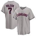 C.Guardians #7 George Valera Player Gray Game Home Jdoa Stitched Jerseys