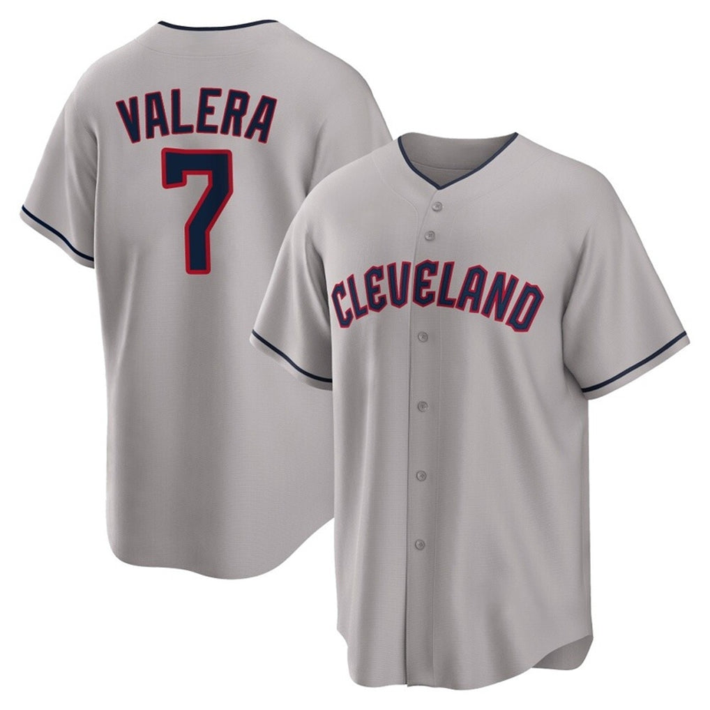 C.Guardians #7 George Valera Player Gray Game Home Jdoa Stitched Jerseys