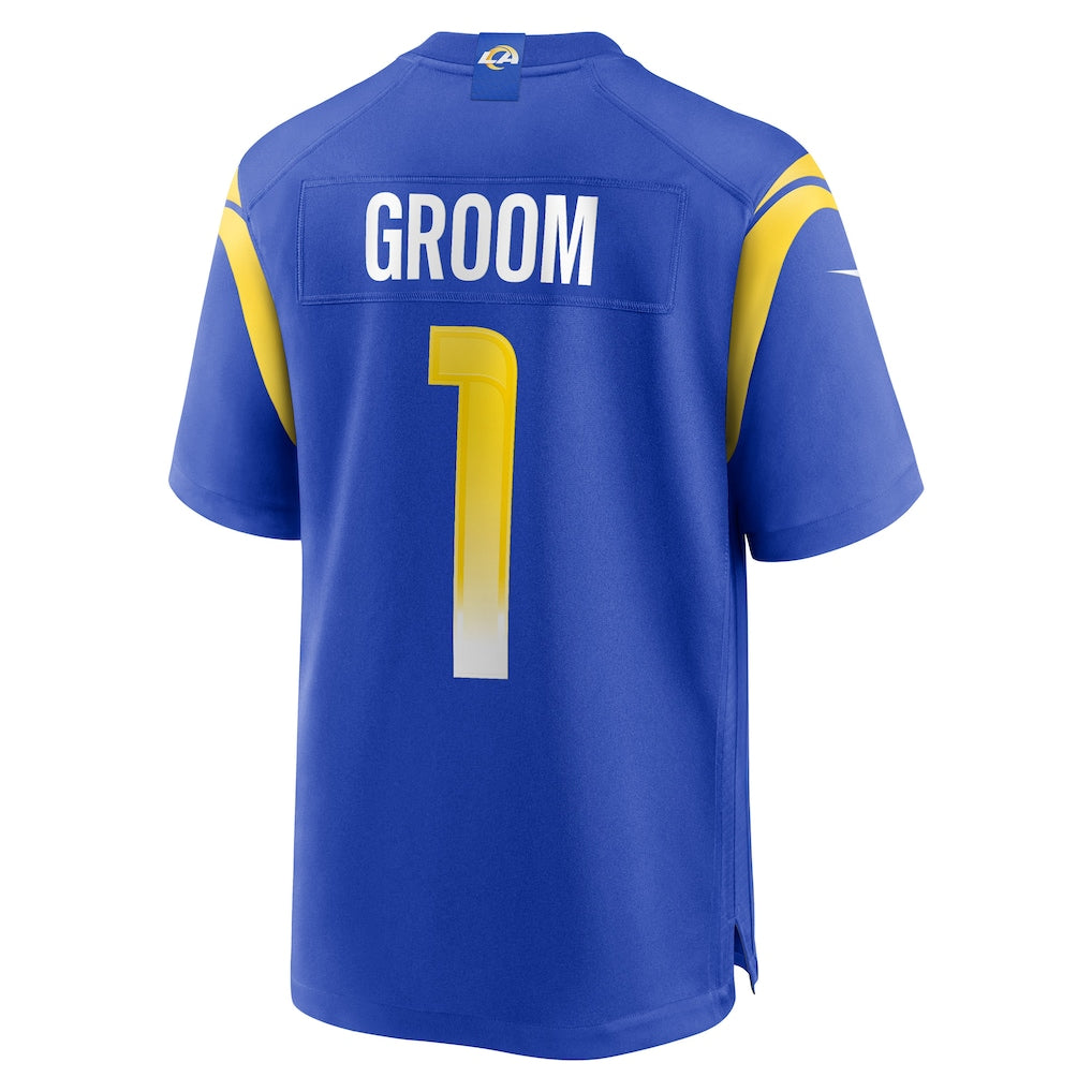 Jdoa LA.Rams #1 Groom Royal Game Jersey