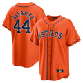 H.Astros #44 Yordan Alvarez Player Orange Home Game Jdoa Stitched Jerseys