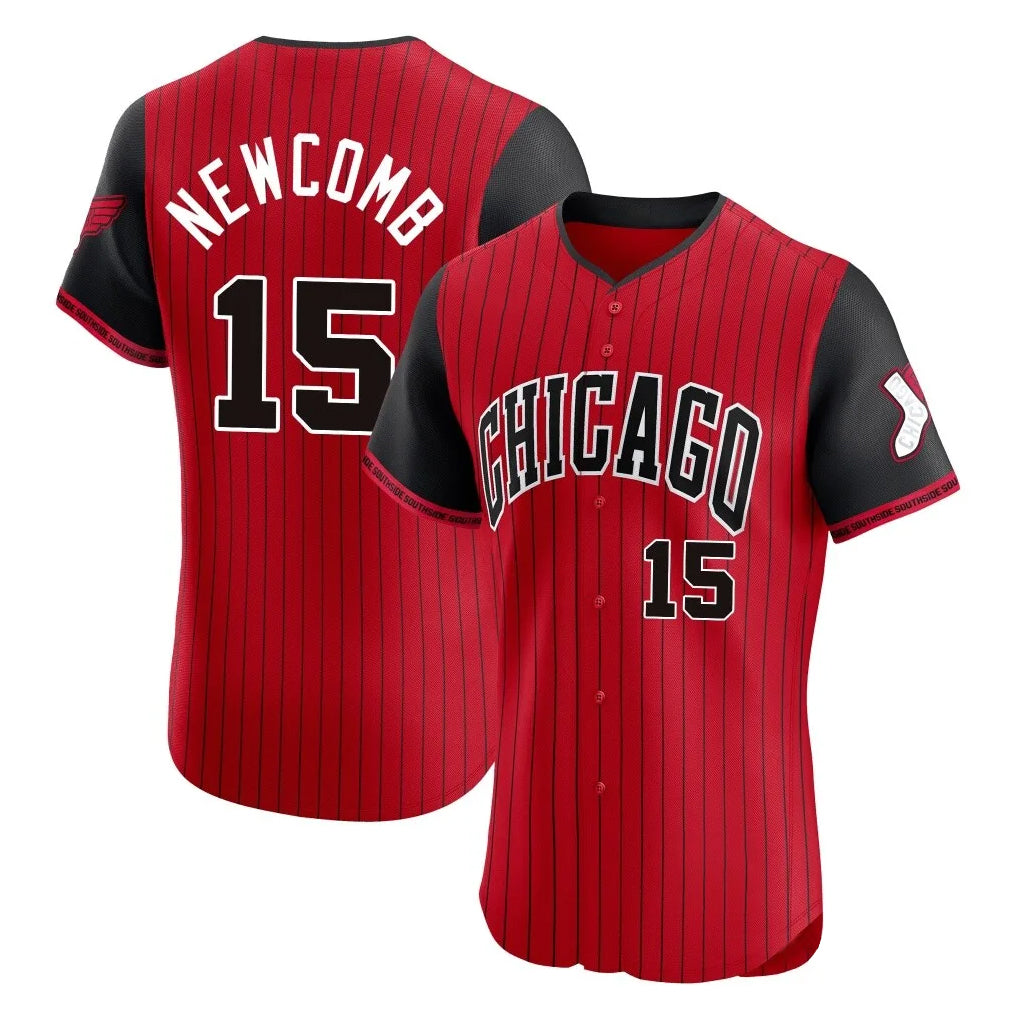 C.White Sox #15 Sean Newcomb Player Red City Connect Limited Elite Home Jdoa Stitched Jerseys