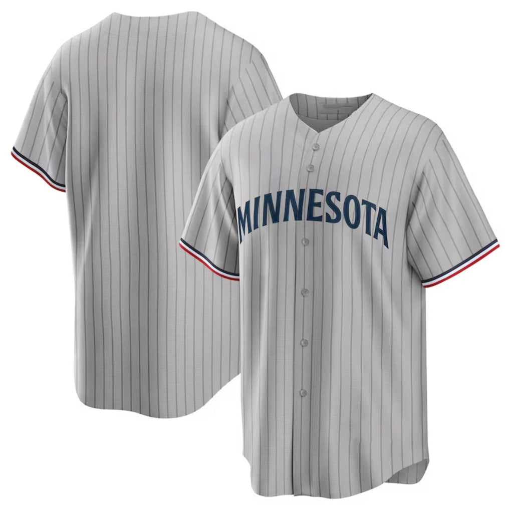 M.Twins ## Twins Blank Player Gray Game Limited Home Jdoa Stitched Jerseys