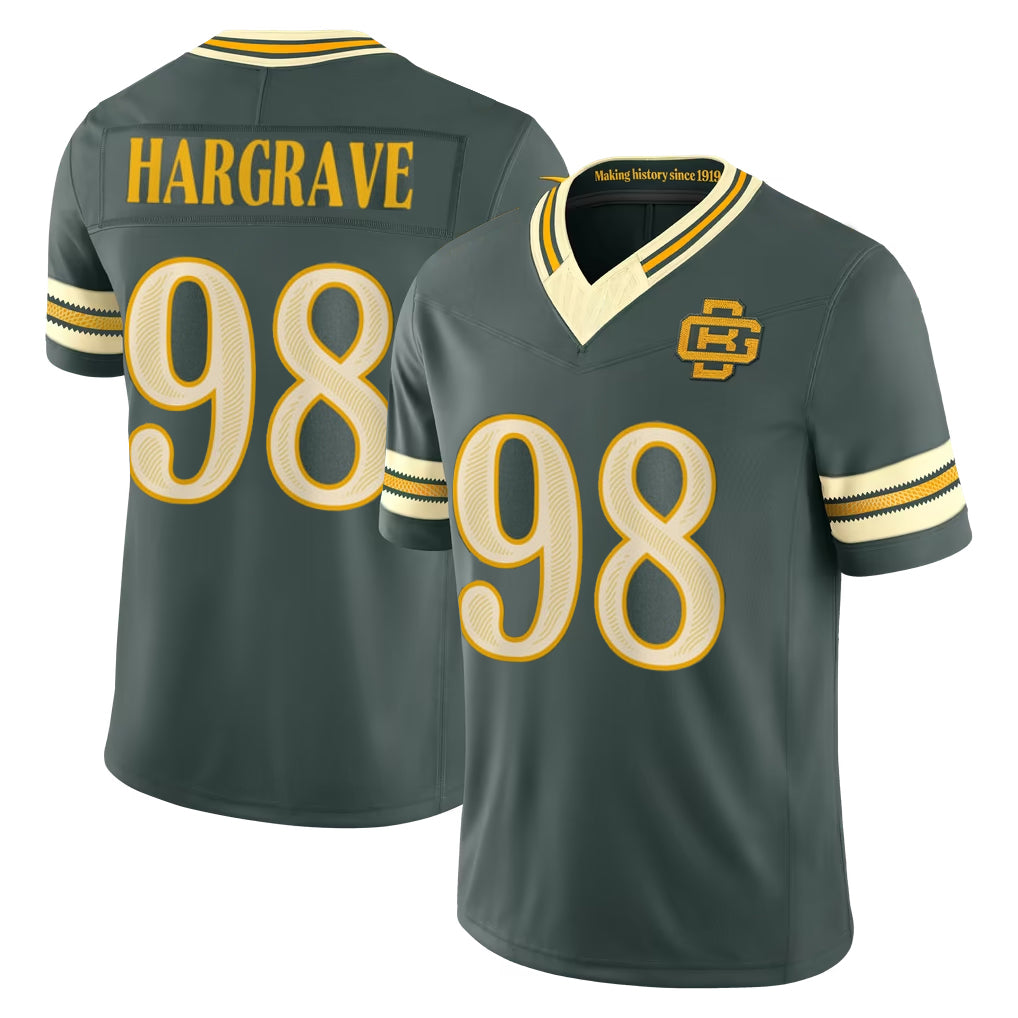 GB.Packers #98 Javon Hargrave Player Green Limited 2026 Rivalries Collection Home Game Jdoa Stitched Jerseys