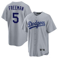LA.Dodgers #5 Freddie Freeman Player Gray Game Jdoa Stitched Jerseys