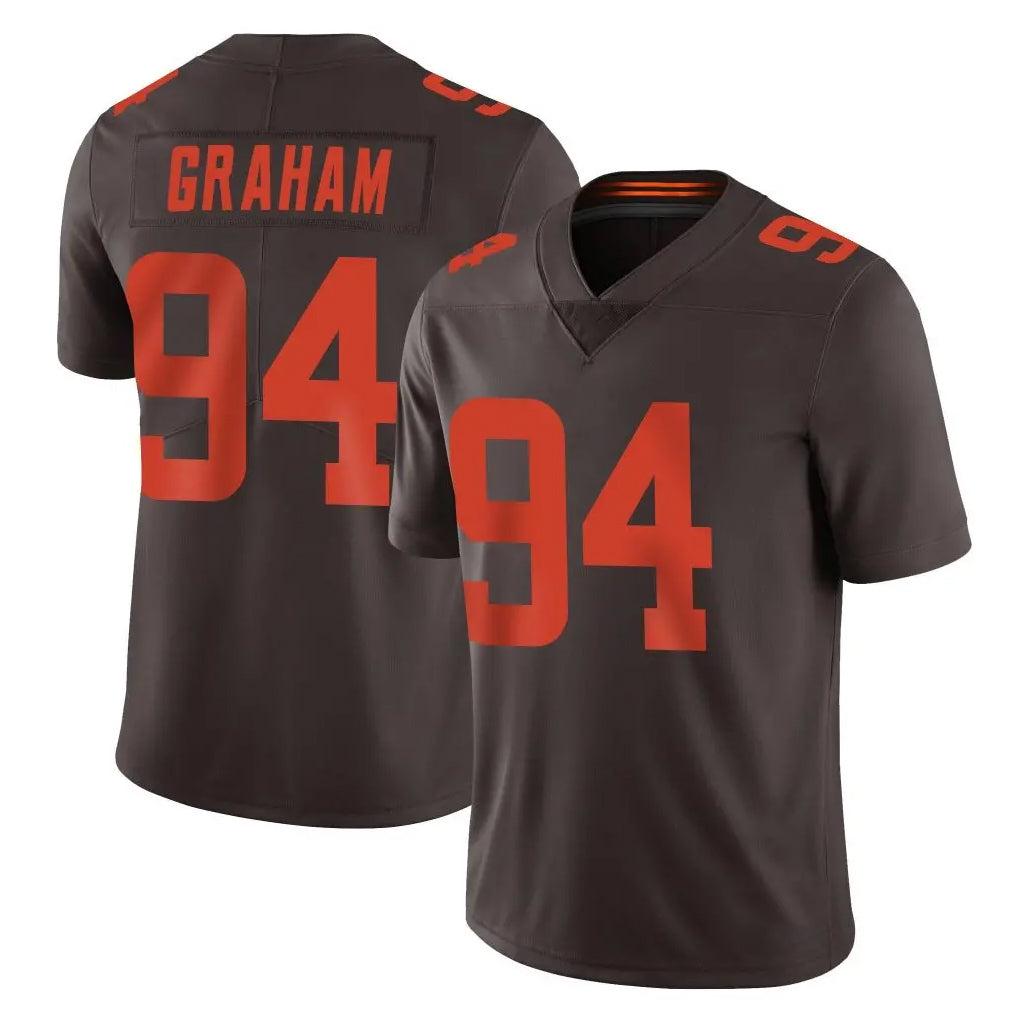 C.Browns #94 Mason Graham Player Browns Color Rush Limited Home Game Jdoa Stitched Jerseys