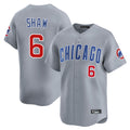 C.Cubs #6 Matt Shaw Player Gray Road Limited Home Jdoa Stitched Jerseys