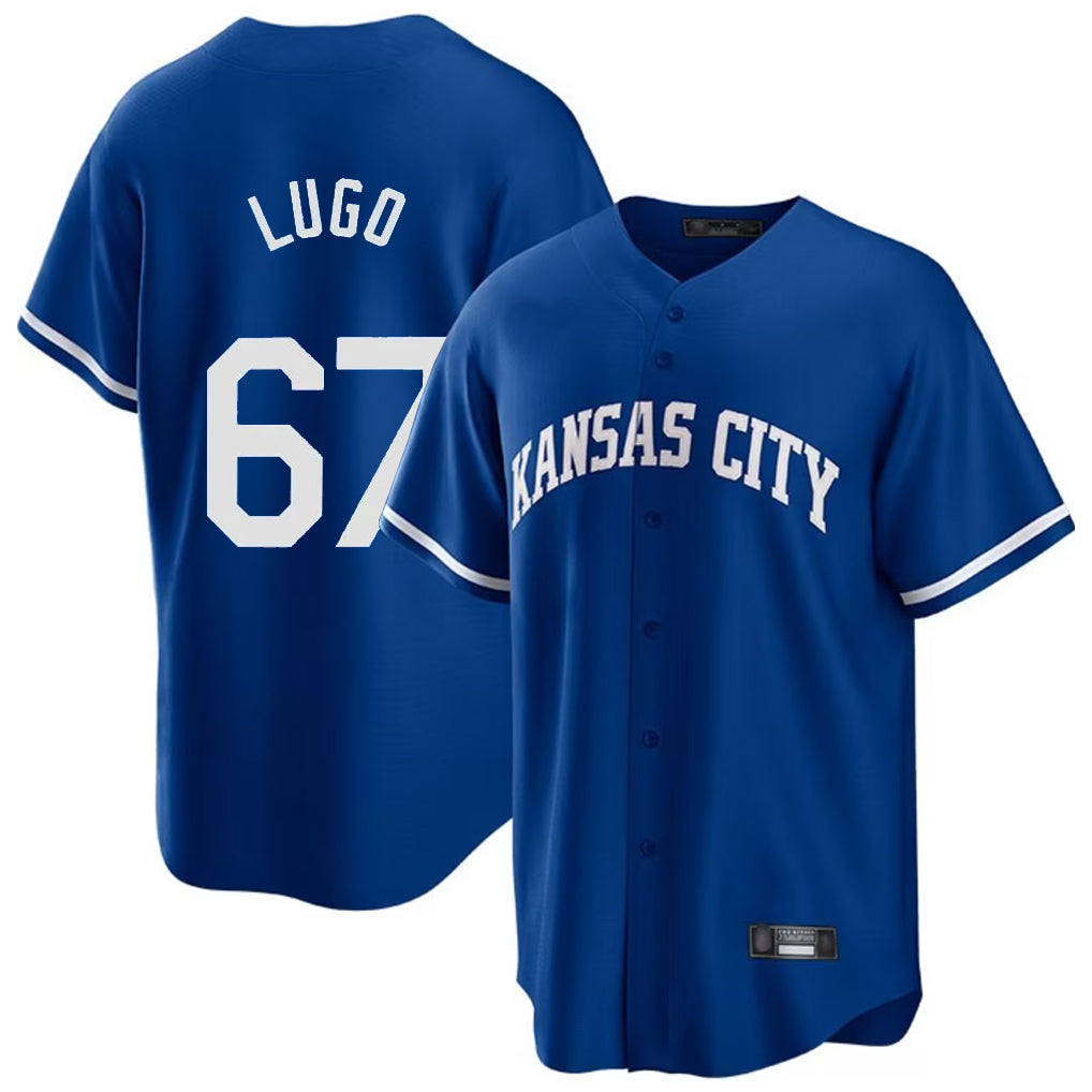 KC.Royals #67 Seth Lugo Player Royal Game Home Jdoa Stitched Jerseys