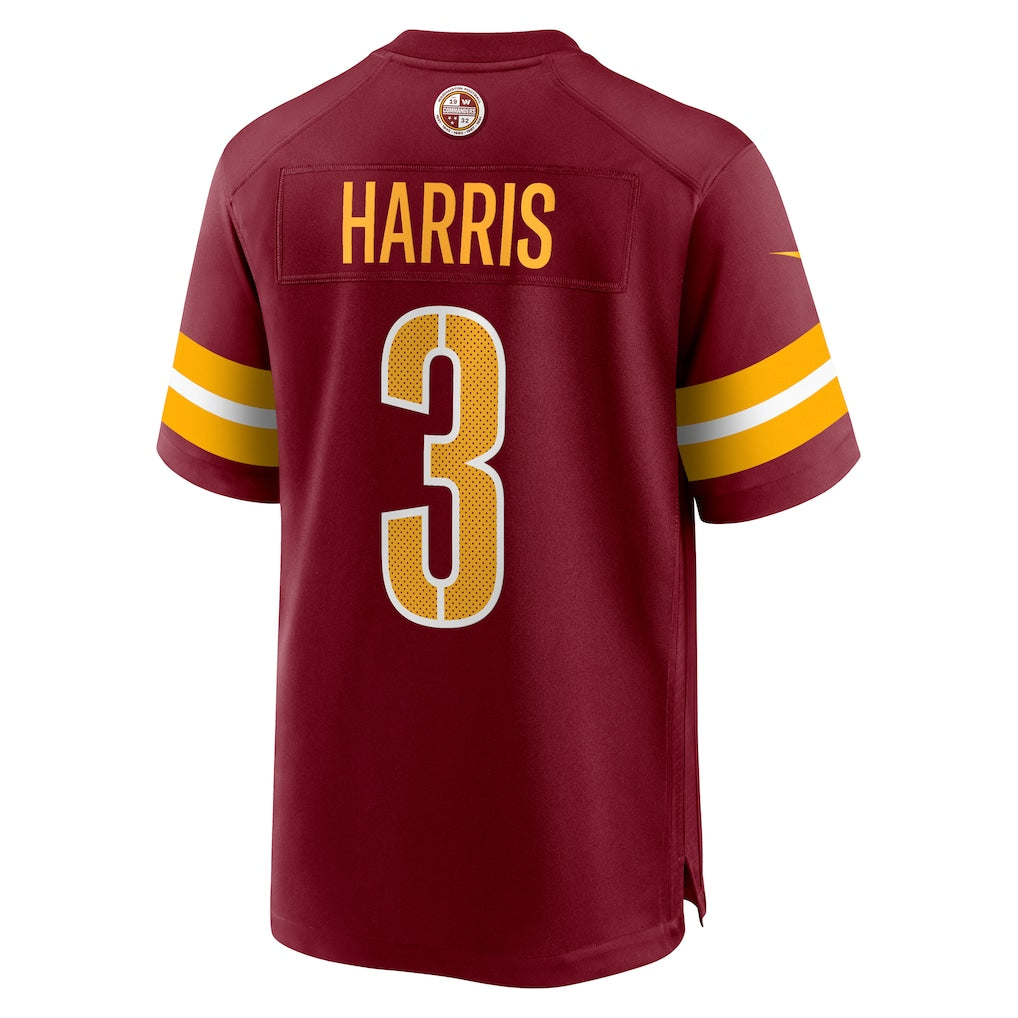 Jdoa W.Commanders #3 Will Harris Burgundy Team Game Jersey