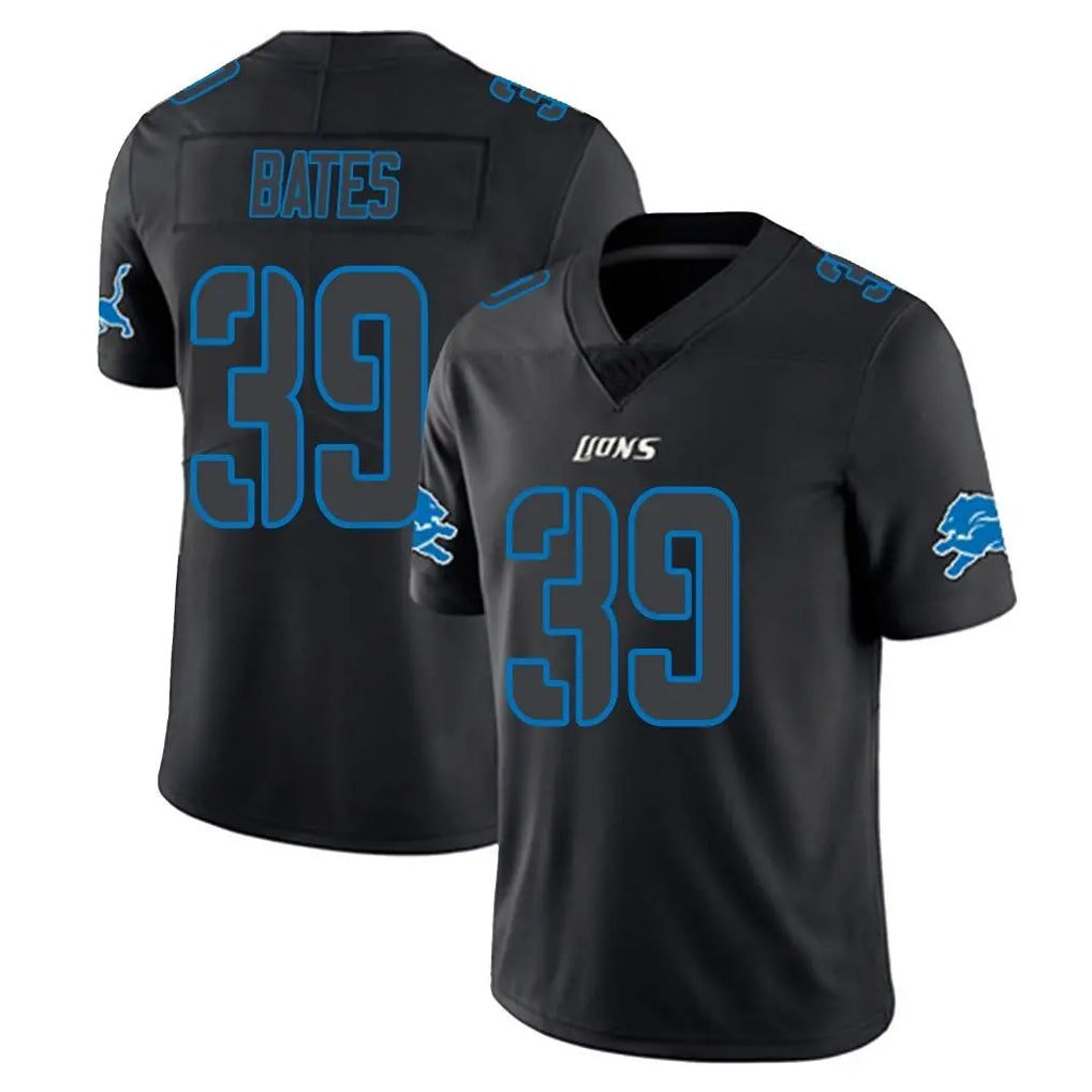 D.Lions #39 Jake Bates Player Black Impact Limited Home Game Jdoa Stitched Jerseys