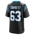Jdoa C.Panthers #63 Austin Corbett Black Team Game Jersey