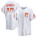 SF.Giants #10 Casey Schmitt Player White City Connect Home Game Jdoa Stitched Jerseys