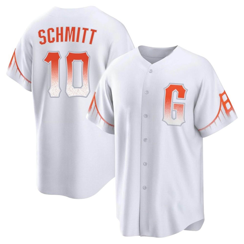 SF.Giants #10 Casey Schmitt Player White City Connect Home Game Jdoa Stitched Jerseys