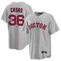 B.Red Sox #36 Triston Casas Player Gray Road Home Game Jdoa Stitched Jerseys