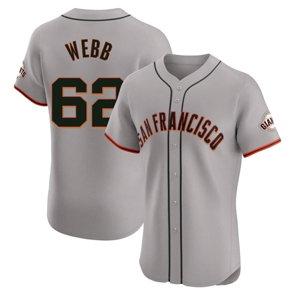 SF.Giants #62 Logan Webb Player Gray Home Limited Elite Jdoa Stitched Jerseys