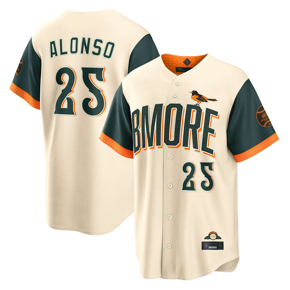 B.Orioles #25 Pete Alonso Player Cream 2026 City Connect Home Game Jdoa Stitched Jerseys