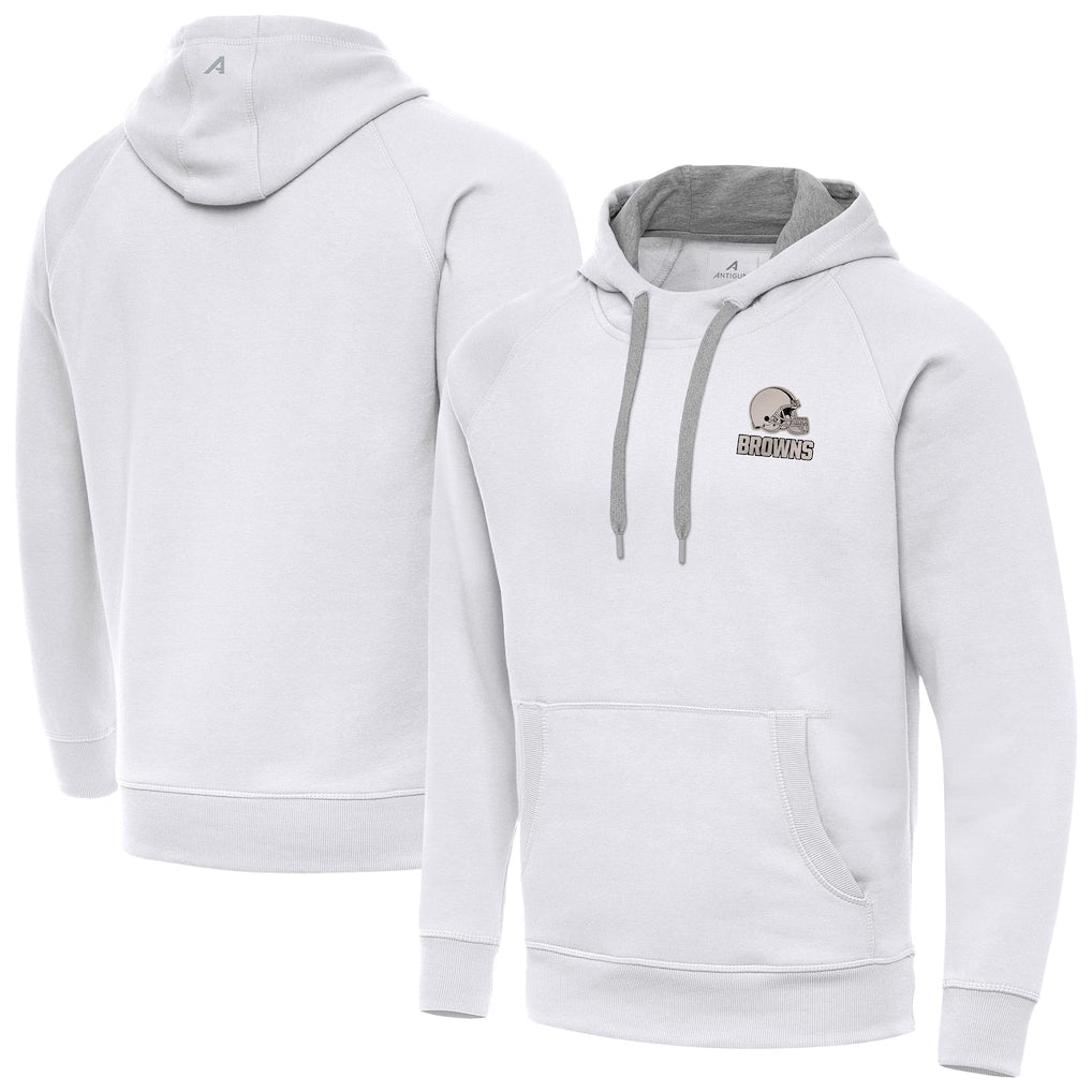 C.Browns ## Browns Blank Player White Brushed Carbon Pullover Hoodie Limited Jdoa Stitched Jerseys