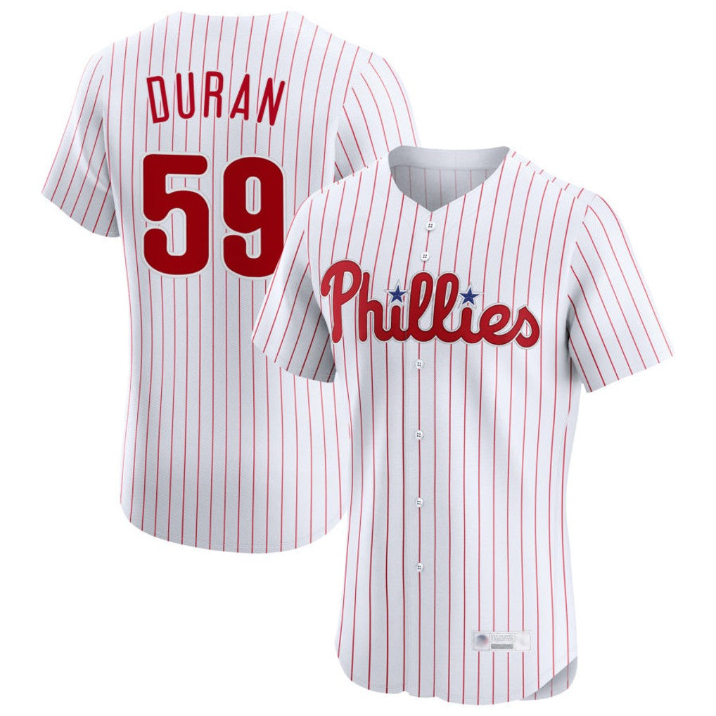 P.Phillies #59 Jhoan Duran Player White Home Limited Elite Jdoa Stitched Jerseys