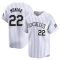 C.Rockies #22 Mickey Moniak Player White Limited Home Jdoa Stitched Jerseys