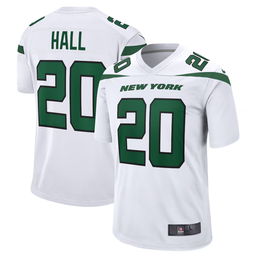 Jdoa #20 Breece Hall Player NY.Jets White Away Game Stitched Jerseys