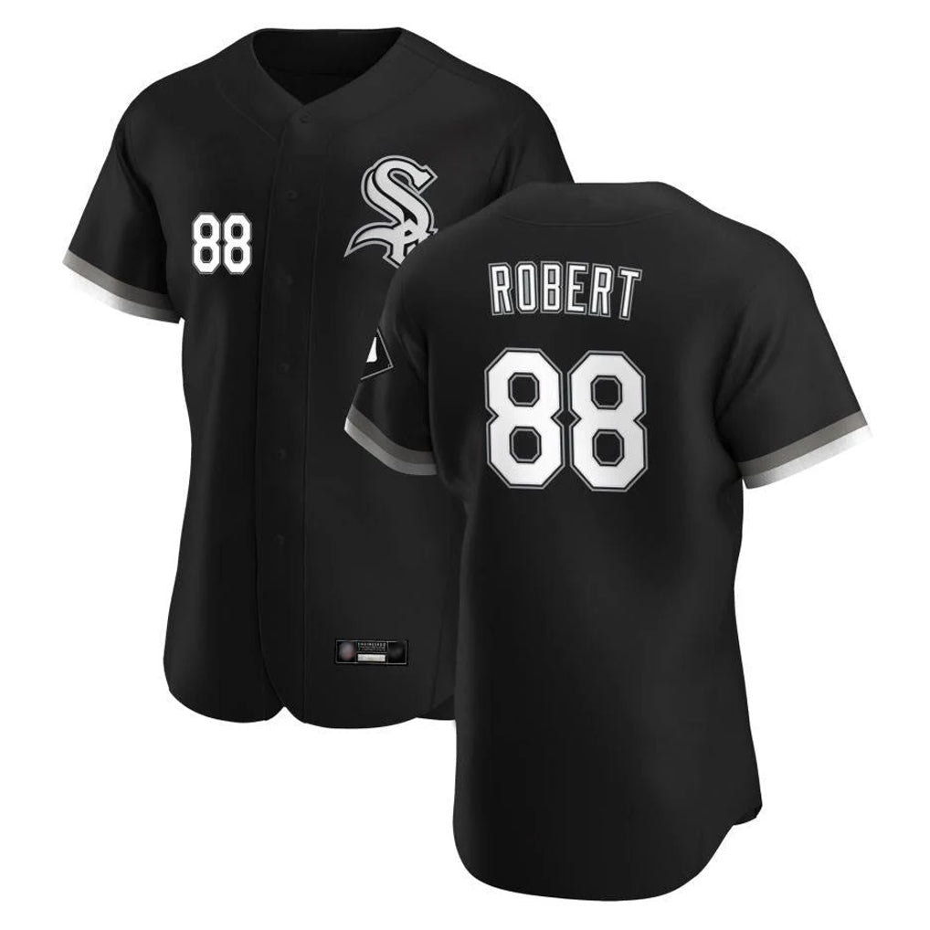 C.White Sox #88 Luis Robert Jr Player Black Limited Elite Home Jdoa Stitched Jerseys