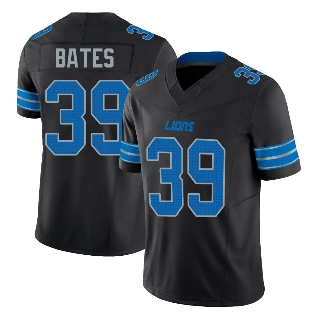 D.Lions #39 Jake Bates Player Black Alternate Vapor F.U.S.E. Limited Home Game Jdoa Stitched Jerseys
