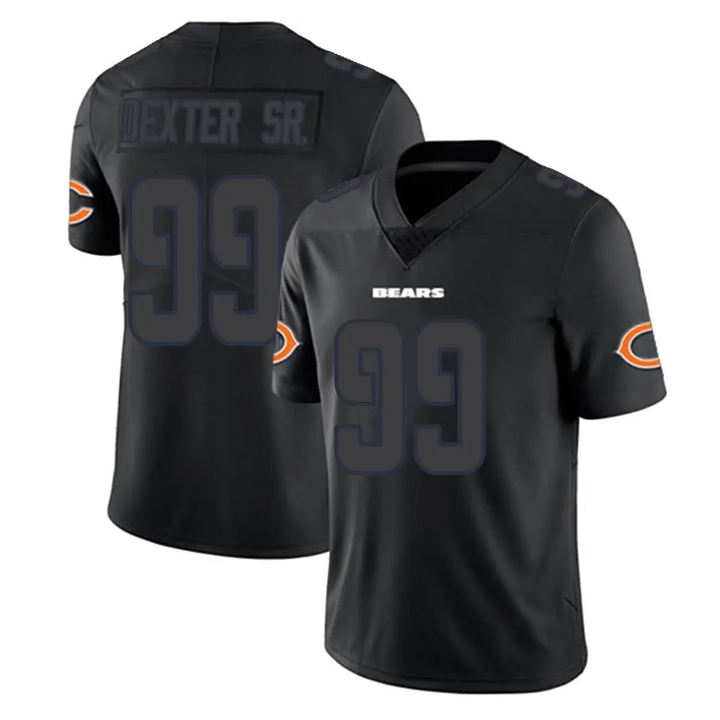 C.Bears #99 Gervon Dexter Sr. Player Black Impact Limited Game Jdoa Stitched Jerseys