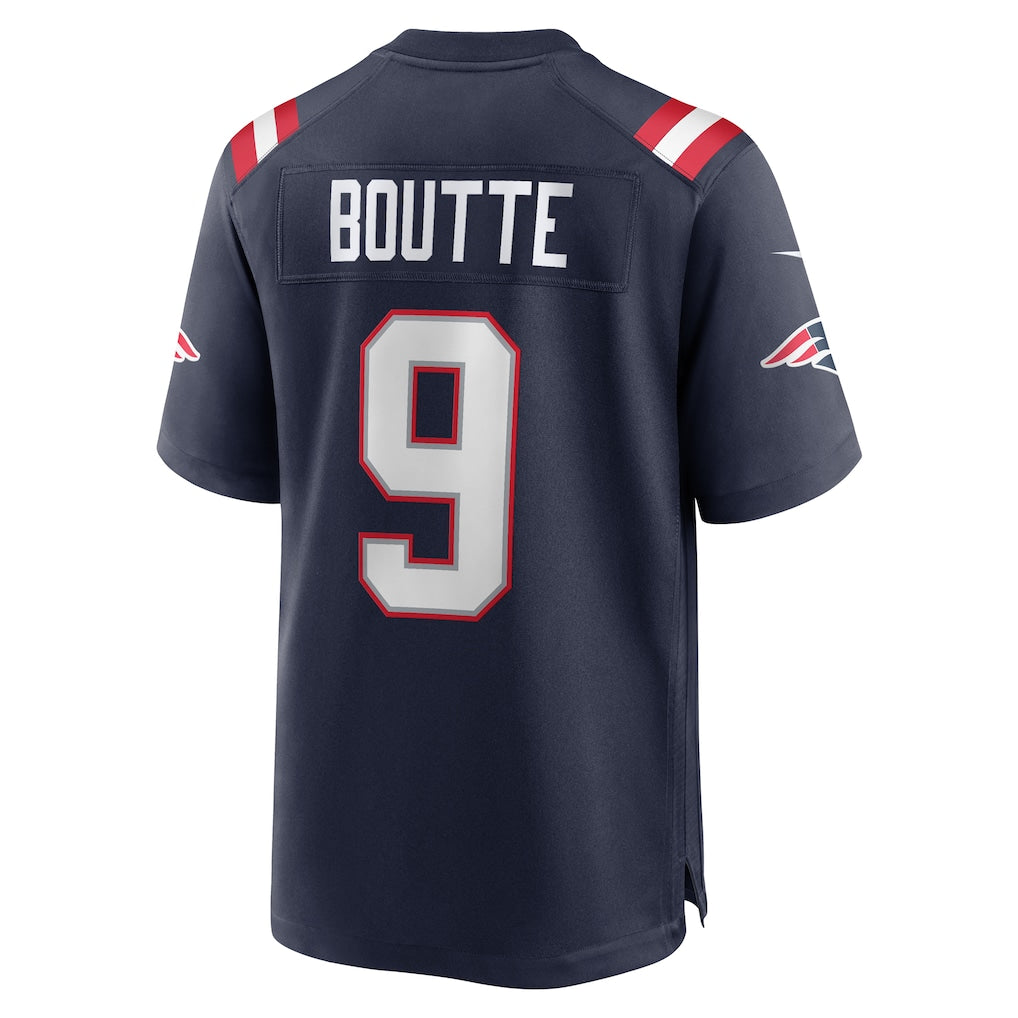 Jdoa NE.Patriots #9 Kayshon Boutte Navy Game Jersey