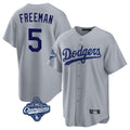 LA.Dodgers #5 Freddie Freeman Player Gray World Series Meet Game Jdoa Stitched Jerseys