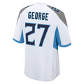 Jdoa T.Titans #27 Eddie George White Retired Player Game Jersey