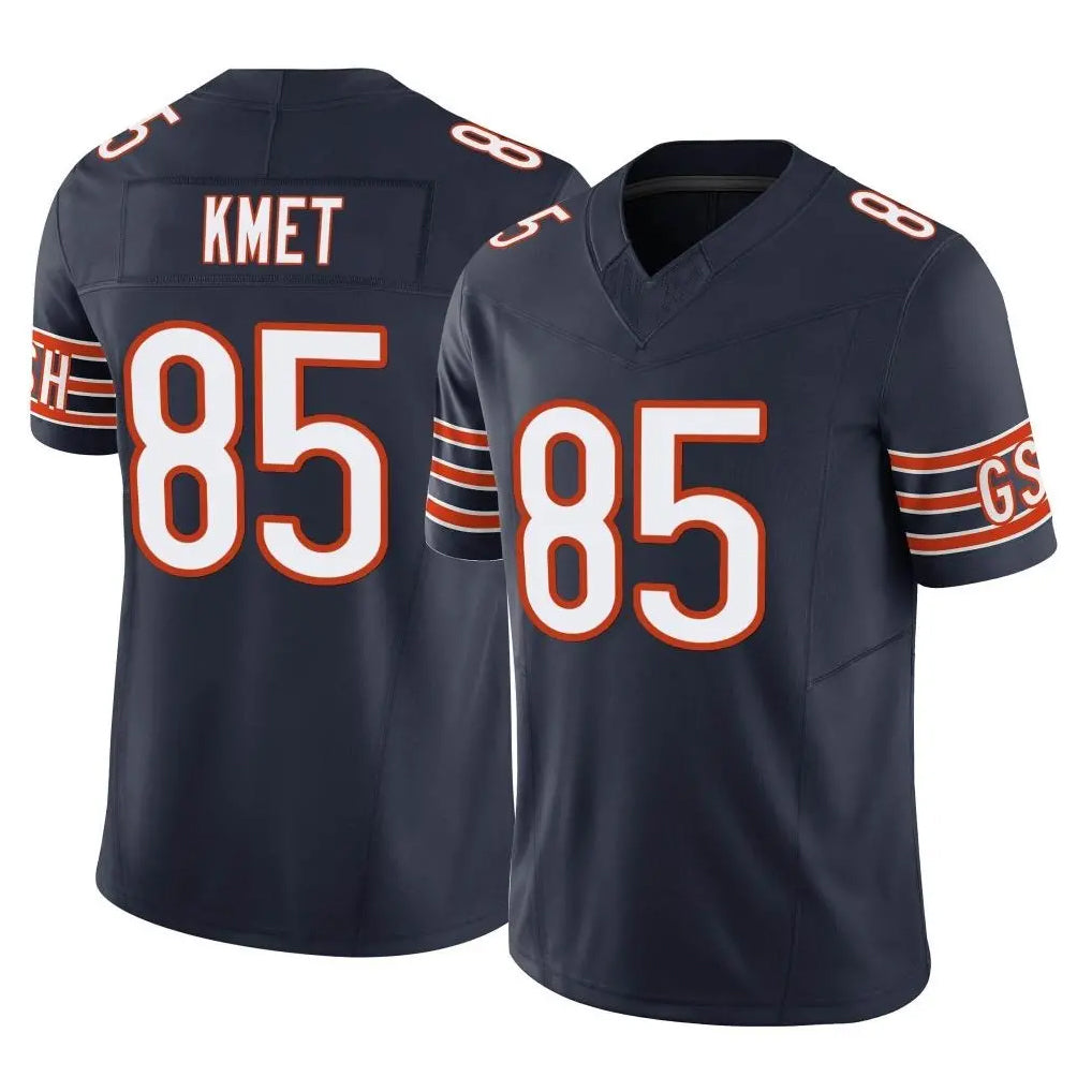 C.Bears #85 Cole Kmet Player Navy Vapor F.U.S.E. Limited Home Game Jdoa Stitched Jerseys