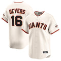 SF.Giants #16 Rafael Devers Player Cream Home Limited Jdoa Stitched Jerseys