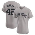 NY.Yankees #42 Mariano Rivera Player Gray Limited Elite Home Jdoa Stitched Jerseys