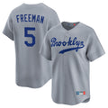 LA.Dodgers #5 Freddie Freeman Player Gray Game Limited Home Jdoa Stitched Jerseys