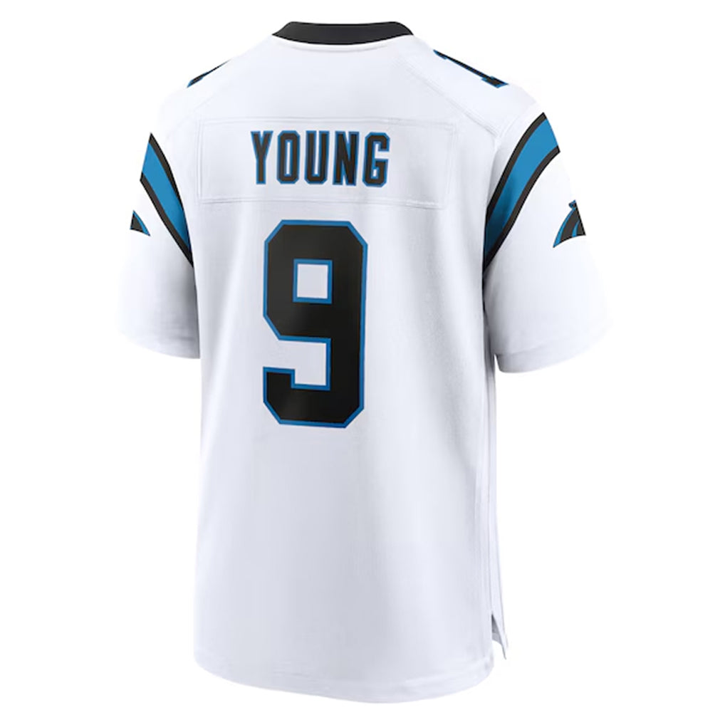 C.Panthers #9 Bryce Young Player White Home Game Jdoa Stitched Jerseys