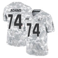 A.Cardinals #74 Isaiah Adams Player Camo Salute to Service Limited Home Jdoa Stitched Jerseys