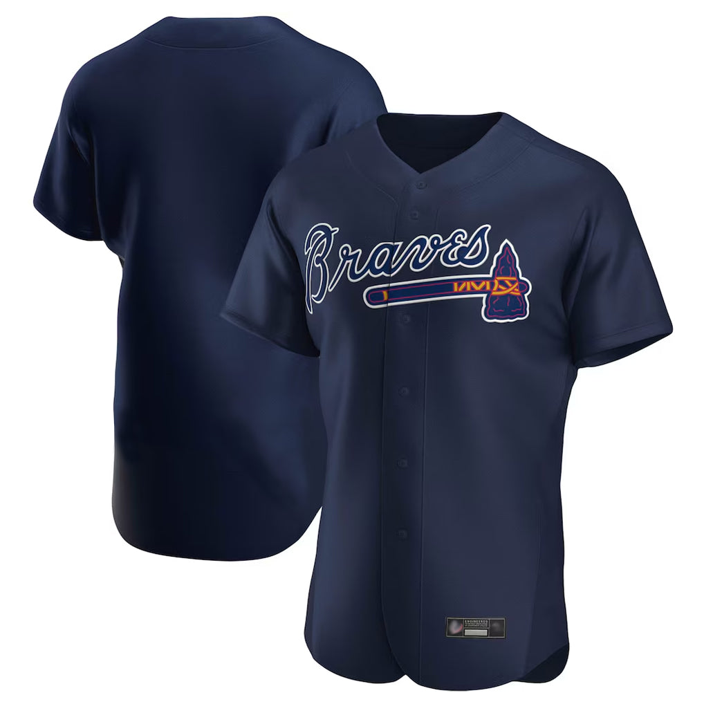 A.Braves ## Braves Blank Player Navy Alternate Limited Elite Home Game Jdoa Stitched Jerseys