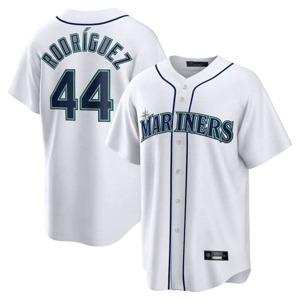 S.Mariners #44 Julio Rodriguez Player White Home Game Jdoa Stitched Jerseys