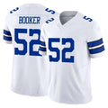 D.Cowboys #52 Tyler Booker Player White Limited Vapor F.U.S.E. Home Game Jdoa Stitched Jerseys