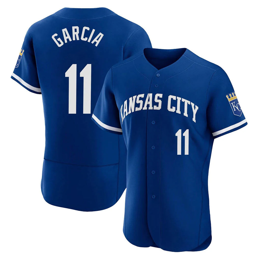 KC.Royals #11 Maikel Garcia Player Royal City Connect Limited Elite Home Game Jdoa Stitched Jerseys