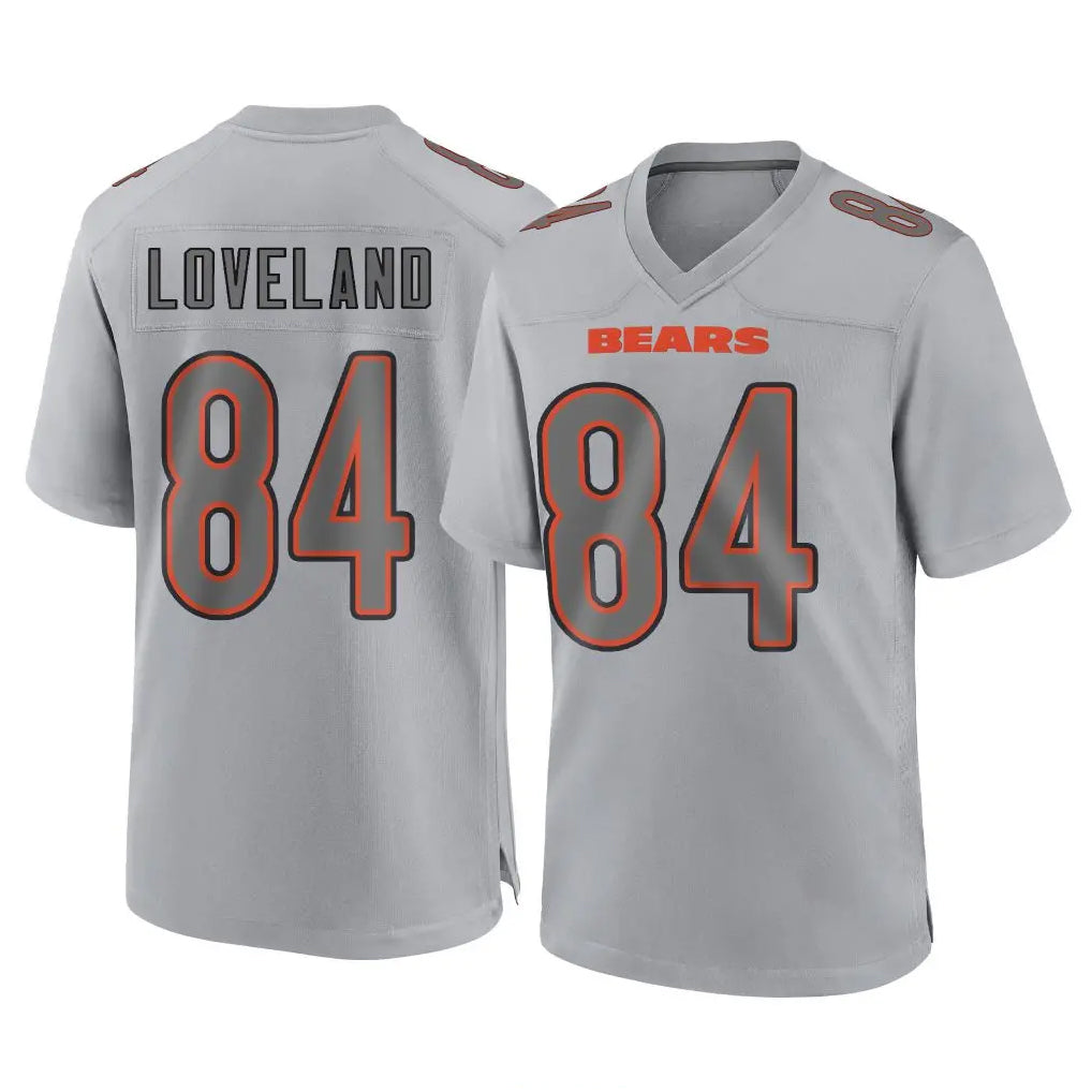 C.Bears #84 Colston Loveland Player Gray Atmosphere Fashion Game Jdoa Stitched Jerseys