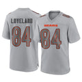 C.Bears #84 Colston Loveland Player Gray Atmosphere Fashion Game Jdoa Stitched Jerseys