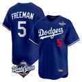 LA.Dodgers #5 Freddie Freeman Player Royal World Series Limited Home Jdoa Stitched Jerseys