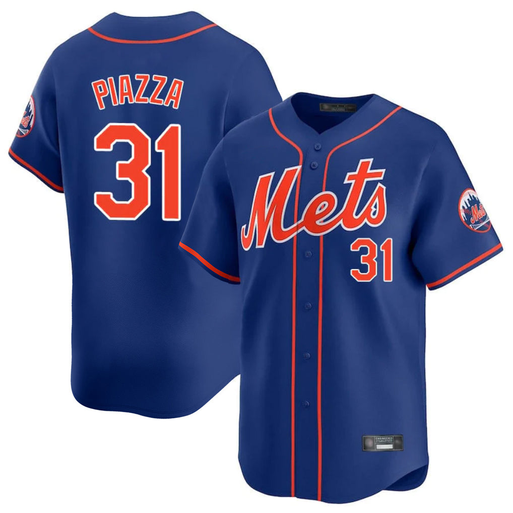 NY.Mets #31 Mike Piazza Player Royal Home Limited Jdoa Stitched Jerseys
