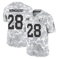 A.Cardinals #28 Andrew Wingard Player Arctic Camo Limited Salute To Service Home Game Jdoa Stitched Jerseys