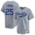 LA.Dodgers #25 Tommy Edman Player Gray Game Limited Home Jdoa Stitched Jerseys